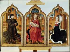 ジャンドヴィッテの三連祭壇画、1473年 作： Flemish School